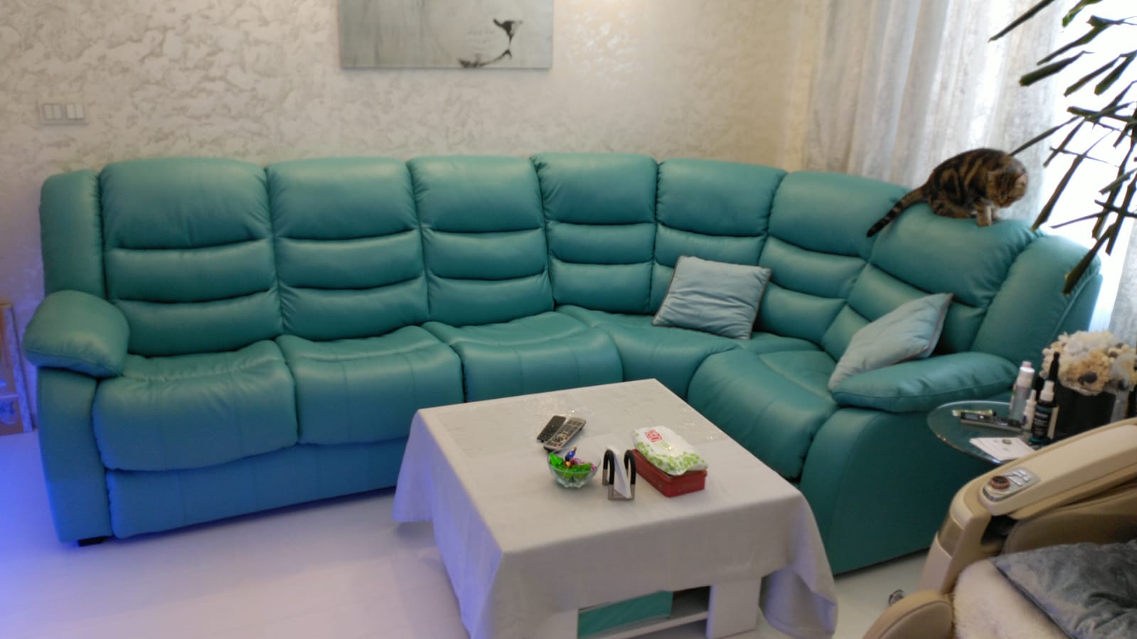 Перетяжка дивана на дому. Шахунья