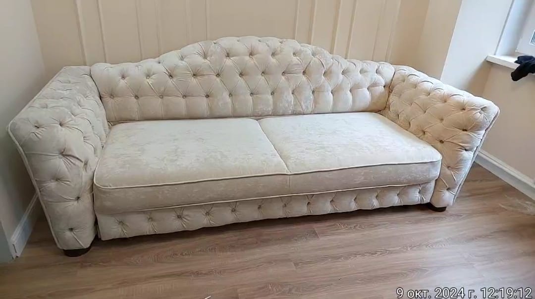 Замена обивки дивана на дому. Шахунья