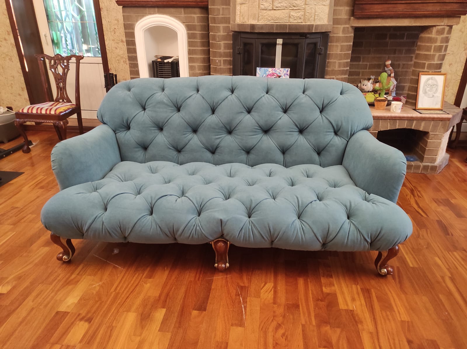 Обивка дивана. Шахунья